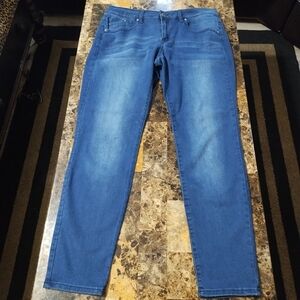 Women's Dark blue Love Indigo skinny jeans